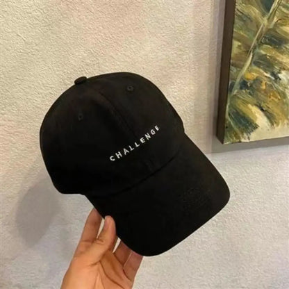 Challenge Letter Embroidery Spring Summer Baseball Cap