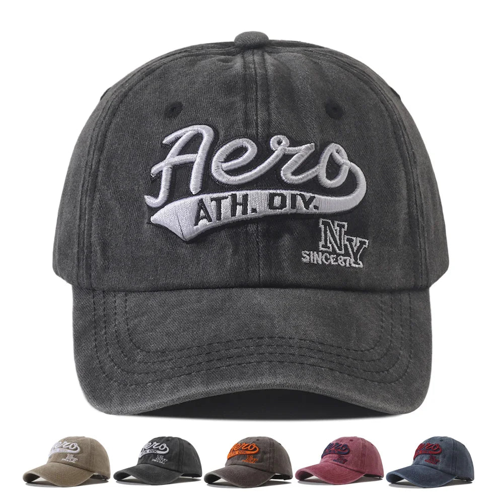 Retro Washed Embroidered Baseball Cap