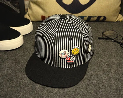 Kids Korean Style Street Hip Hop Snapback Cap