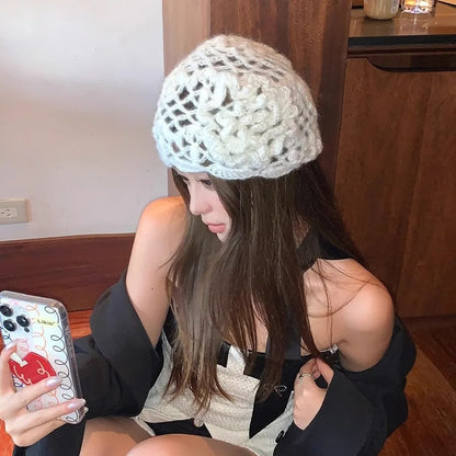 Bohemian 3D Floral Crochet Bucket Hat