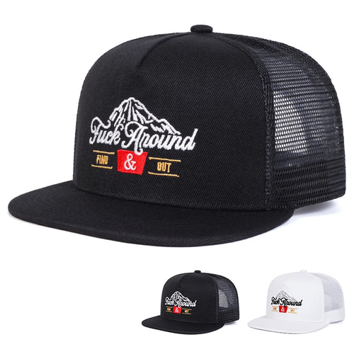 Unisex Anound Letter Embroidery Hip Hop Snapback Cap