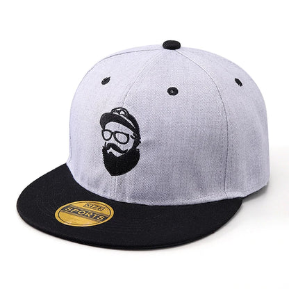 Bearded Uncle Embroidered Street HipHop Snapback Cap