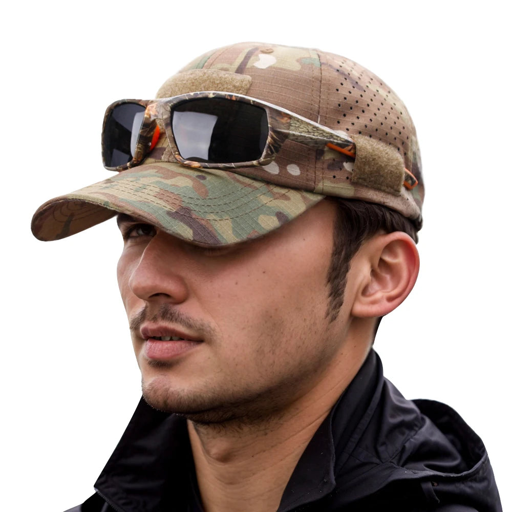 Men Camouflage Breathable Outdoor Baseball Cap