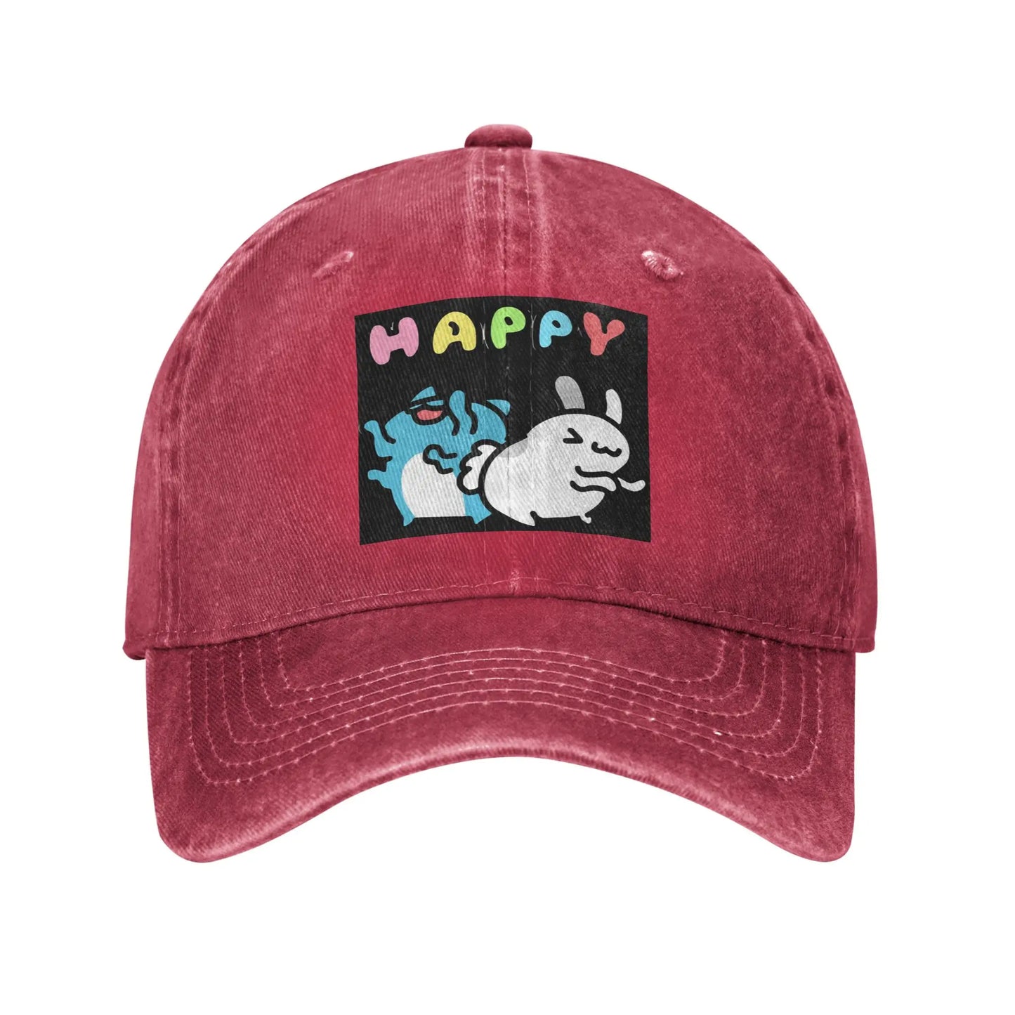 Bugcat Capoo Washed Denim Adjustable Baseball Cap