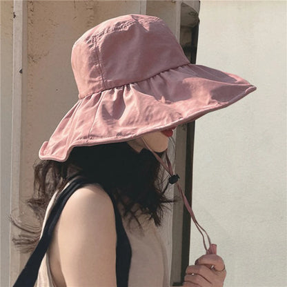 Women’s Korean Big Brim Sunshade Fisherman Hat