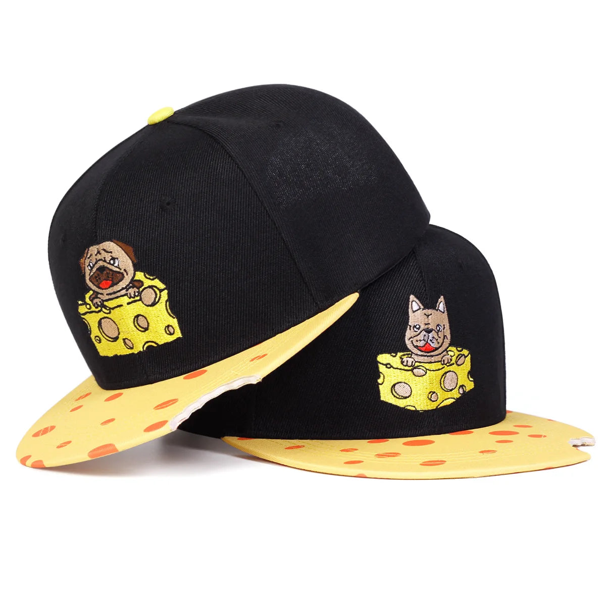 Dog Embroidery Outdoor Casual Snapback Cap