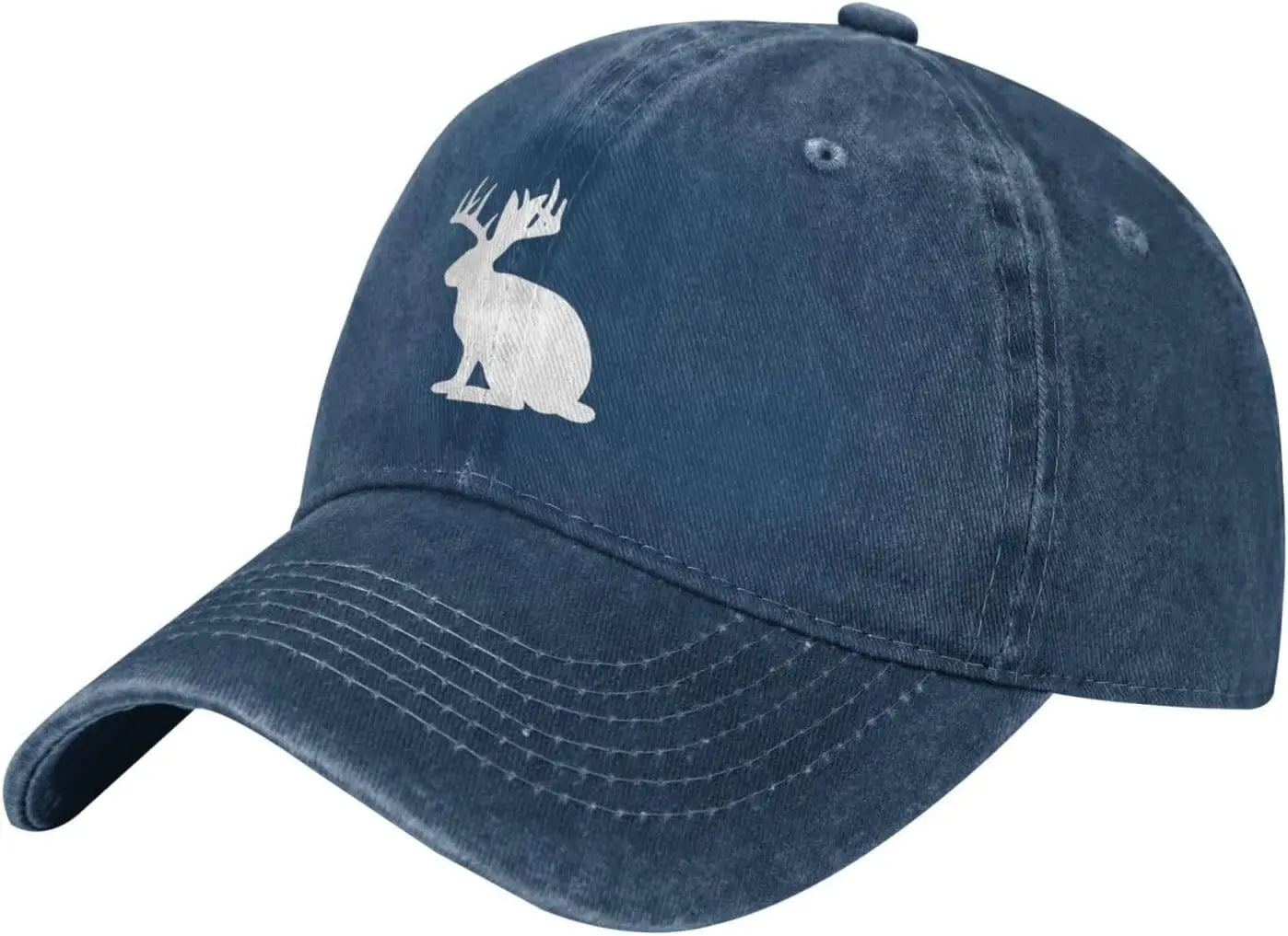 Casual Cotton Jackalope Rabbit Head Baseball Cap