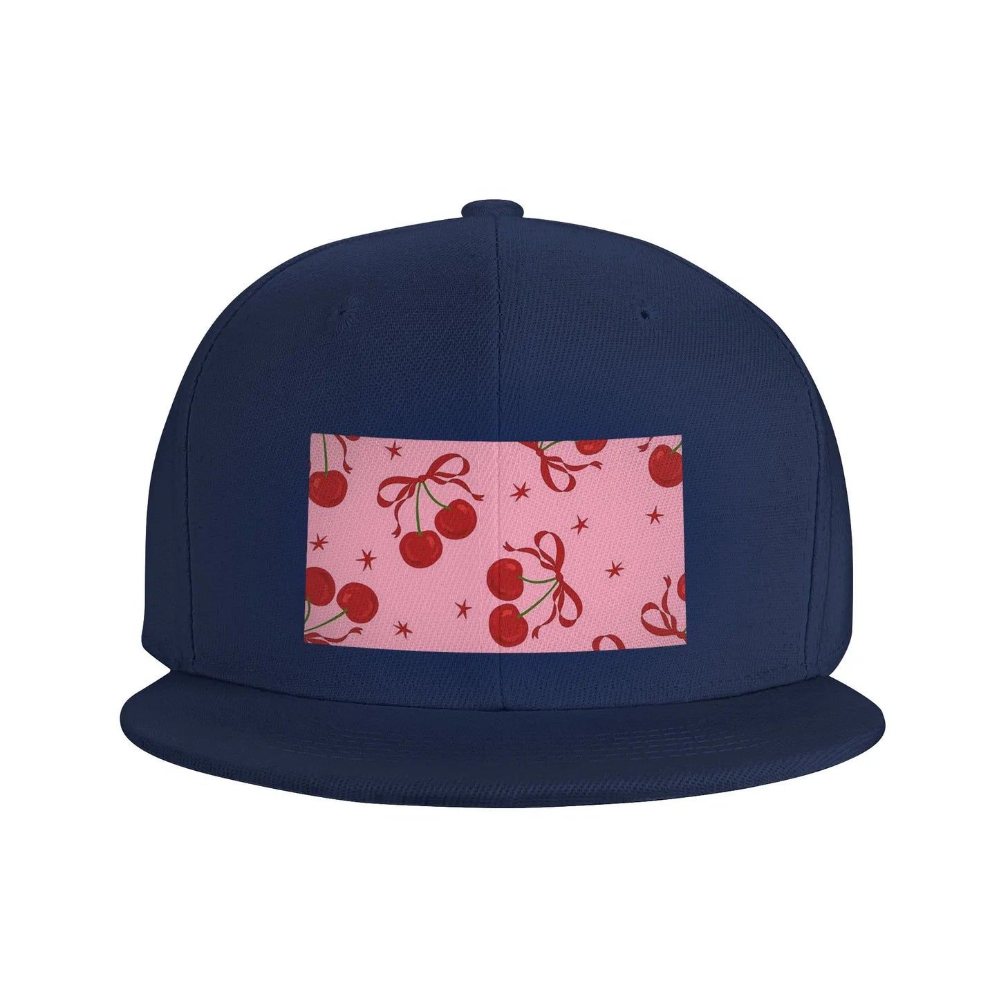 Cherry Pattern Casual Snapback Cap