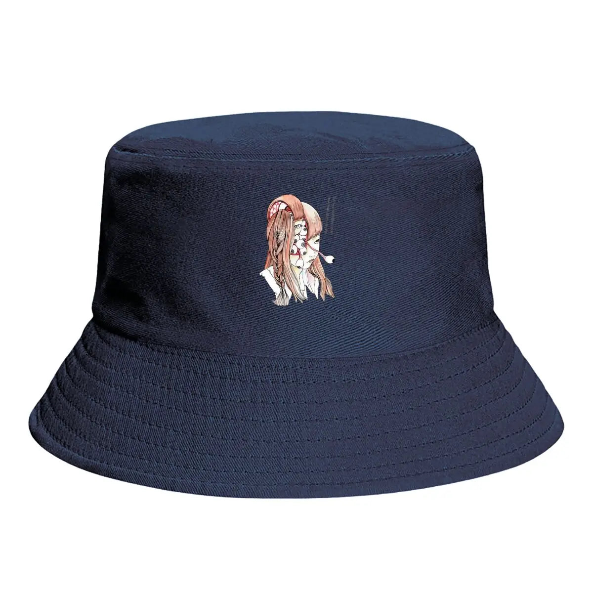 Eerie Eye Covered Manga Graphic Bucket Hat