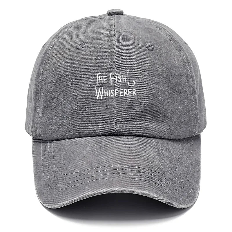 Fish Whisperer Vintage Washed Cotton Baseball Cap