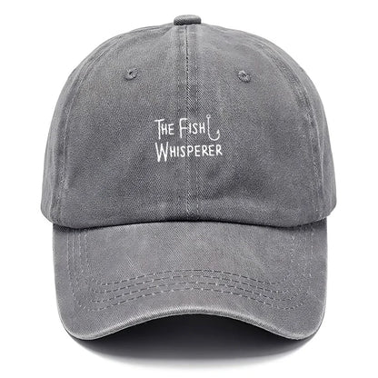 Fish Whisperer Vintage Washed Cotton Baseball Cap