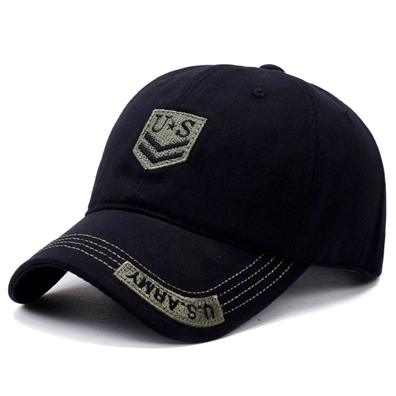 US Letter Embroidered Outdoor Baseball Cap