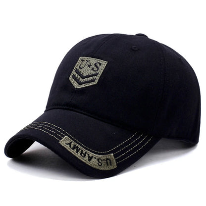 US Letter Embroidered Outdoor Baseball Cap
