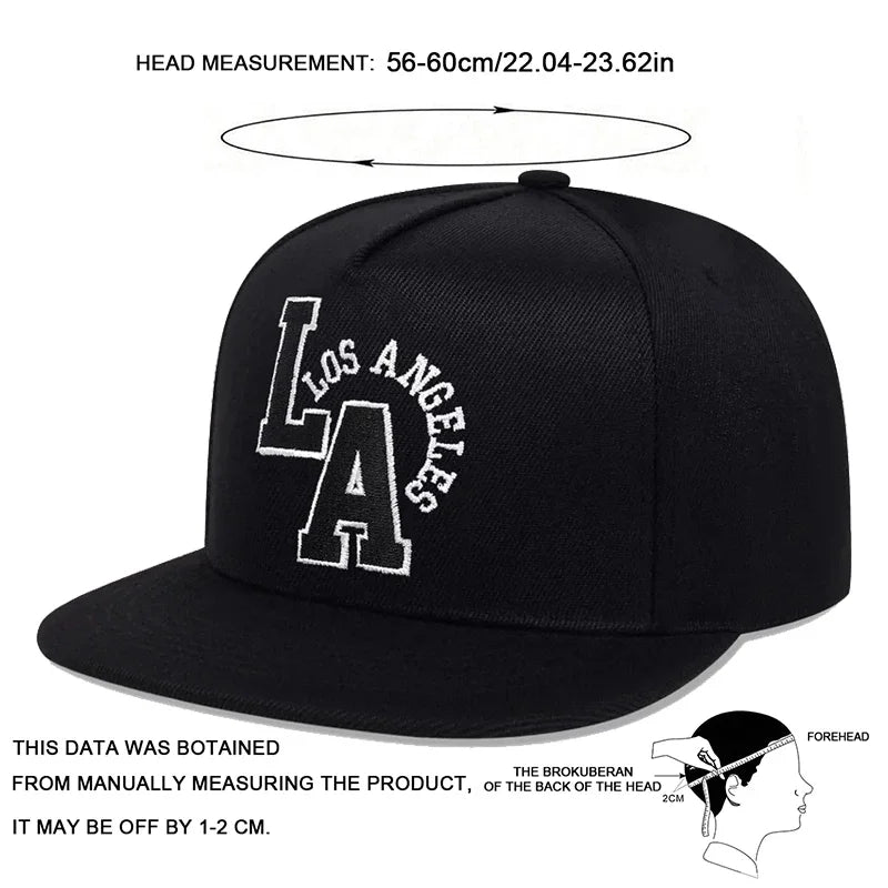 Los Angeles Letter Embroidery Outdoor Snapback Cap