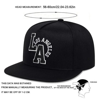 Los Angeles Letter Embroidery Outdoor Snapback Cap