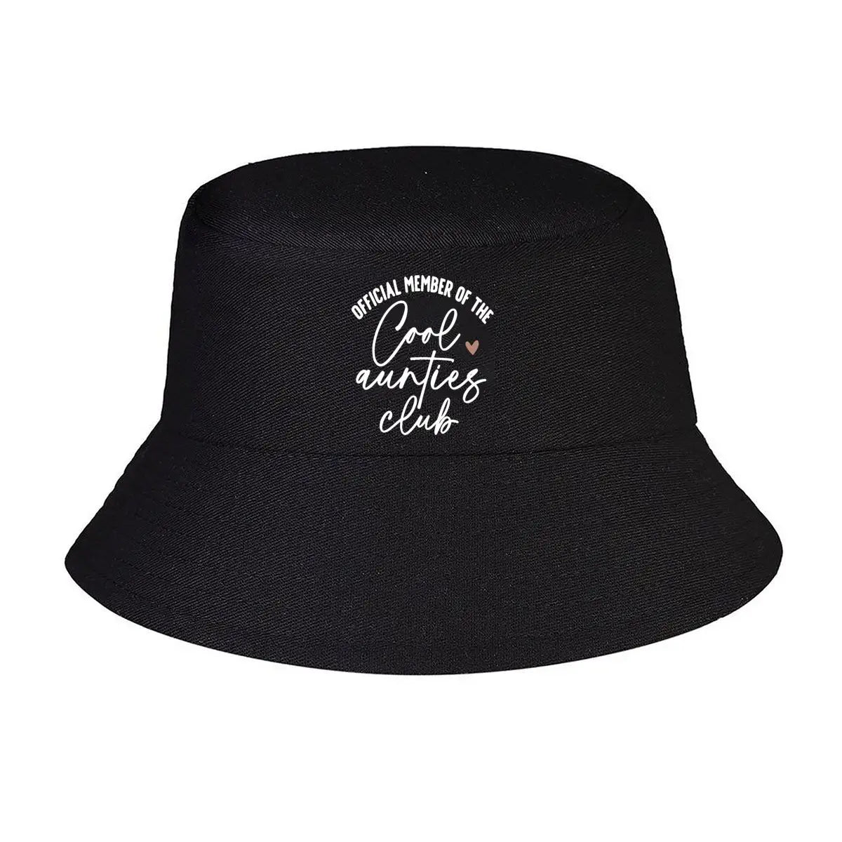 Cool Auntie Club Text Graphic Bucket Hat