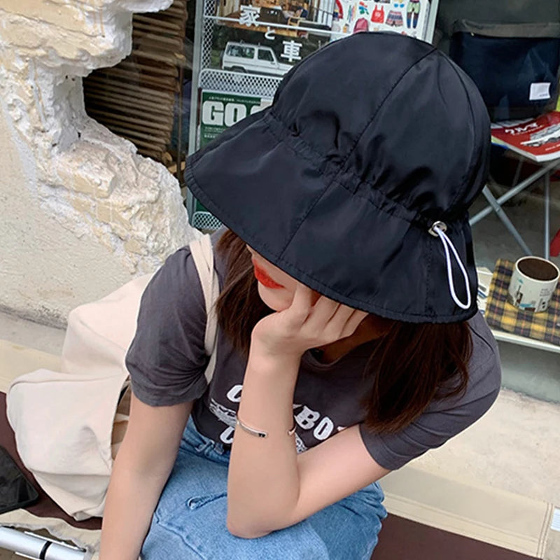Quick-Dry Summer Bucket Hat Women UV Protection