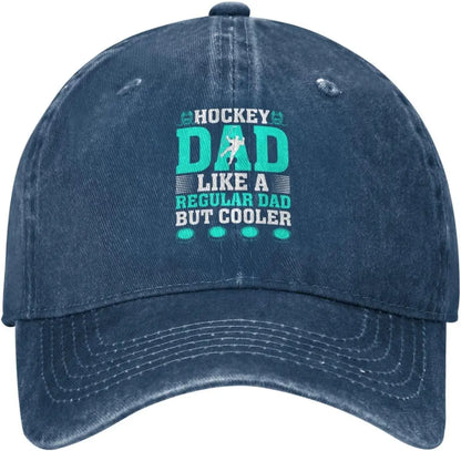 Hockey Dad Like Regular Dad But Cooler Baseball Cap