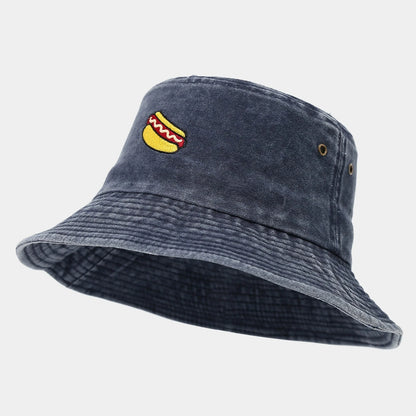 American Retro Washed Hot Dog Bucket Hat