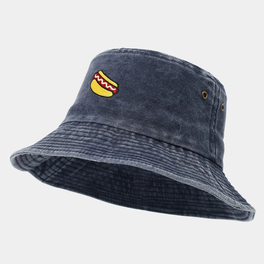 American Retro Washed Hot Dog Bucket Hat
