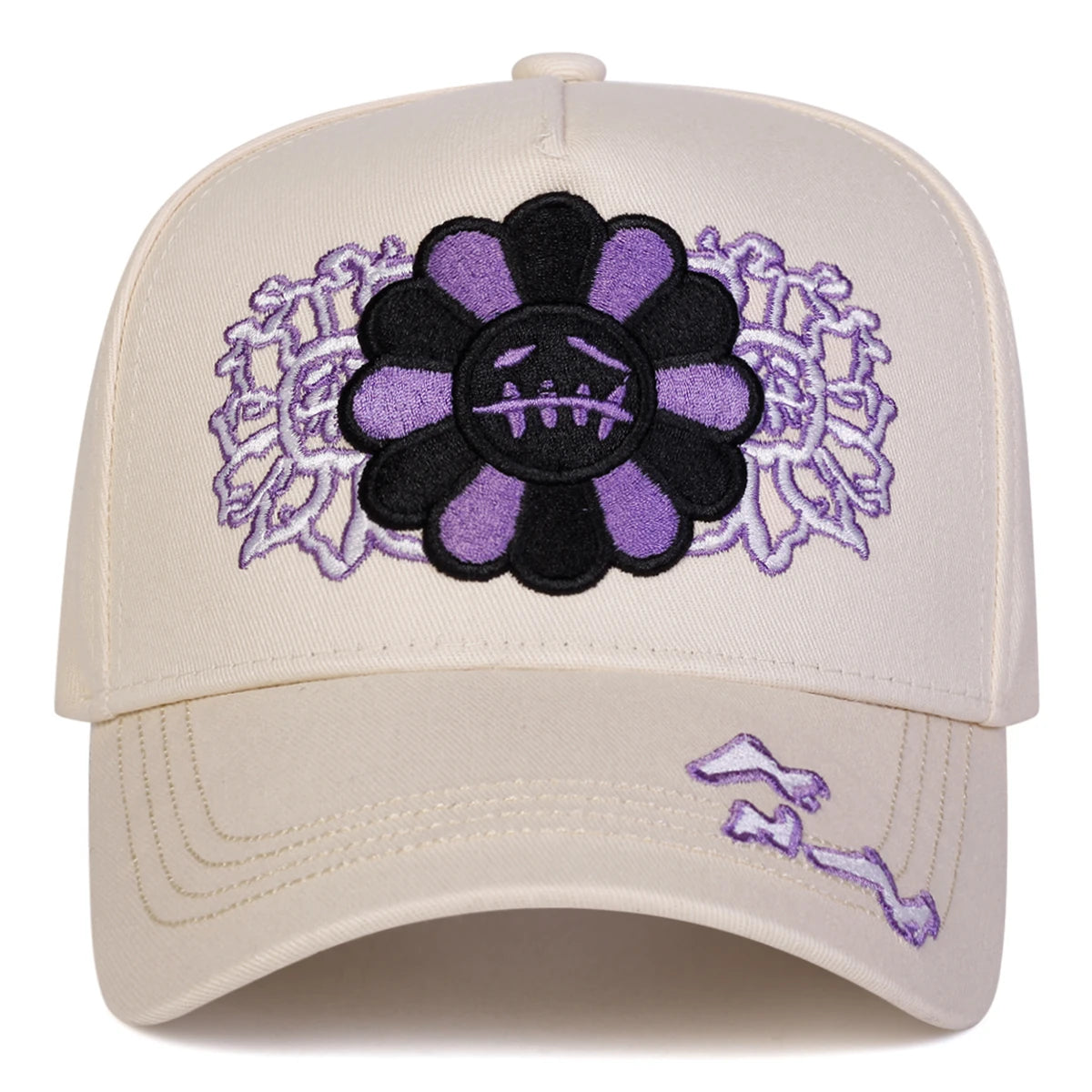 Unisex Sunflower Embroidered Casual Outdoor Baseball Cap