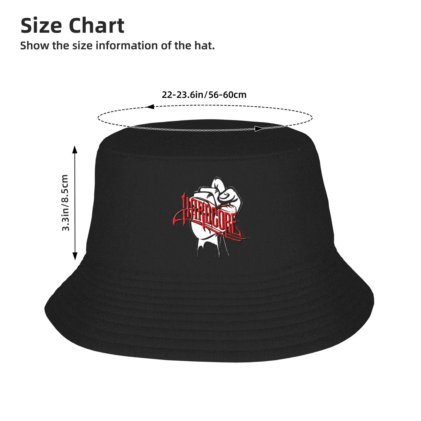 ECW Hardcore Wrestling Funny Outdoor Fishing Bucket Hat