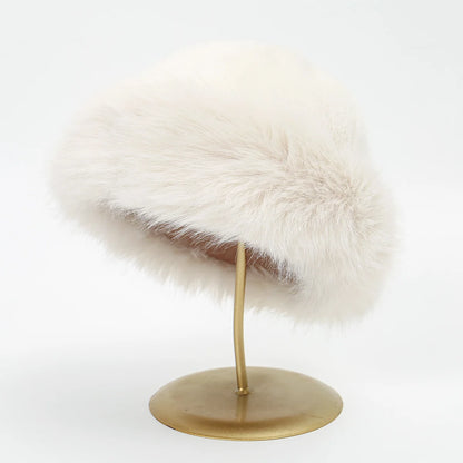Women's Winter Fluffy Plush Bucket Hat