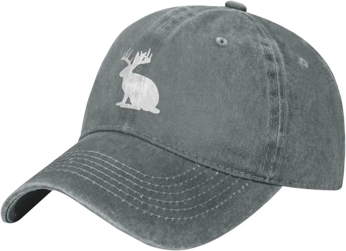 Casual Cotton Jackalope Rabbit Head Baseball Cap