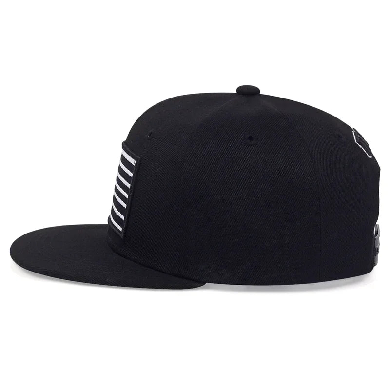 Unisex American Flag Embroidery Hip-hop Hats
