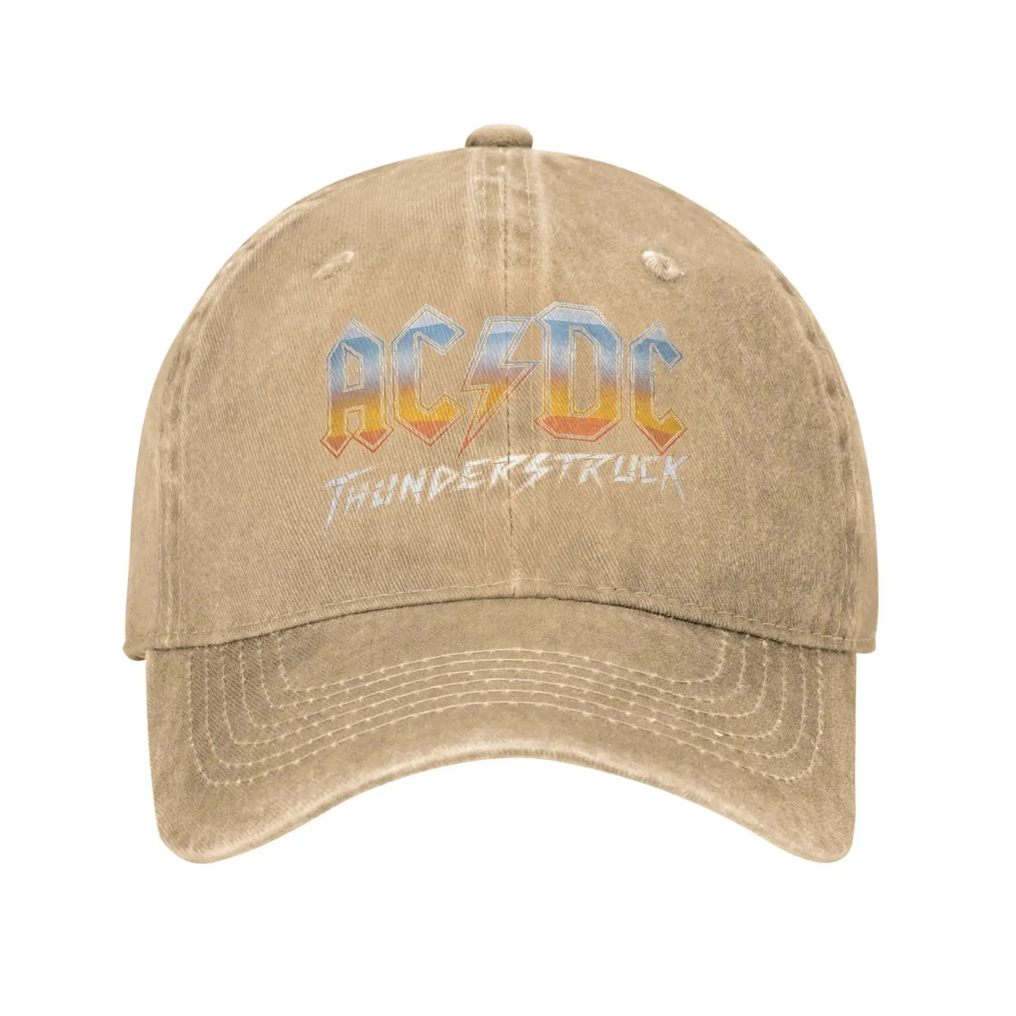 ACDC Thunderstruck Distressed Washed Unisex Baseball Cap
