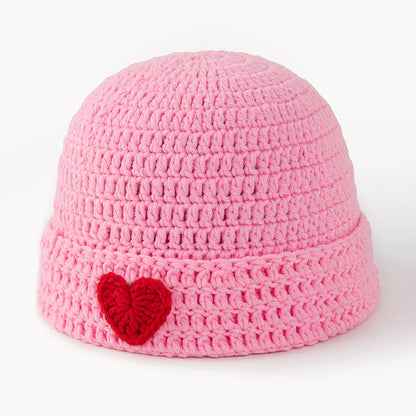 Handmade Crochet Love Yarn Winter Bucket Hat