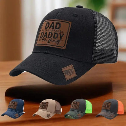 Summer Mesh DAD Letter Patch Baseball Cap