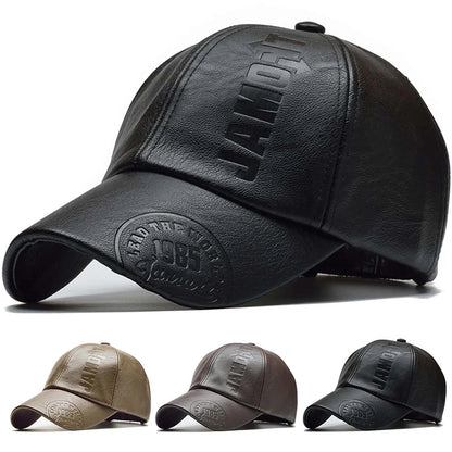 PU Leather Baseball Cap