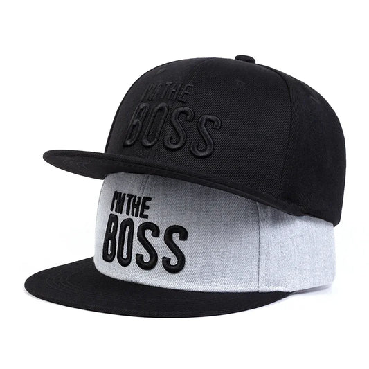Unisex I'M THE BOSS Letter Embroidery Hip-hop Hats