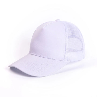 5 Pane Mesh Baseball Cap Adult Hip Hop Curved Snapback Hats