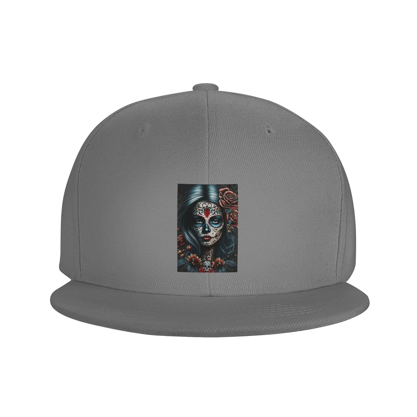 Mexico Skull Woman Vintage Dia De Los Muertos Snapback Cap