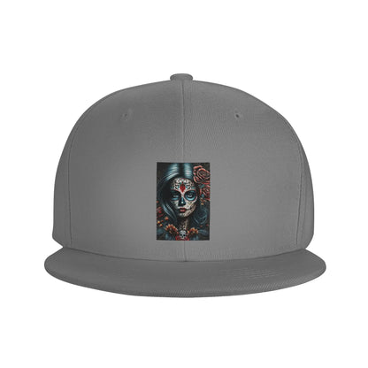 Mexico Skull Woman Vintage Dia De Los Muertos Snapback Cap