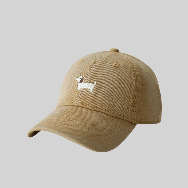 Dachshund Embroidery Outdoor Leisure Baseball Cap
