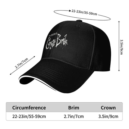White Punk Tim Burton Corpse Bride Trucker Baseball Cap