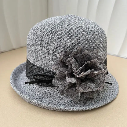 Women’s Round Top Curled Edge Sun Hat