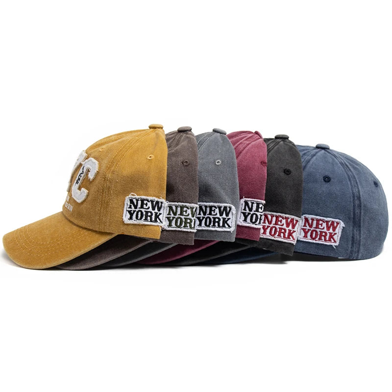 New Vintage Big Letter NYC Baseball Cap