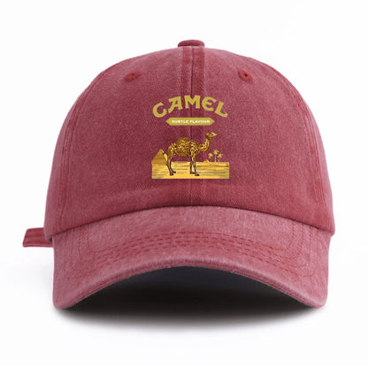 Camel Print Washed Classic Casual Baseball Cap