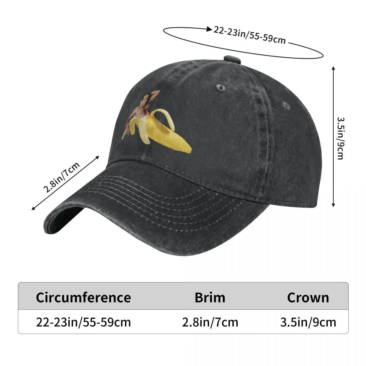 Nicolas Cage Banana Ponytail Baseball Cap
