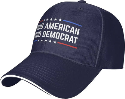 Proud American Democrat Polyester Baseball Cap