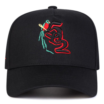 Unisex 502 Little Bird Embroidery Casual Baseball Cap