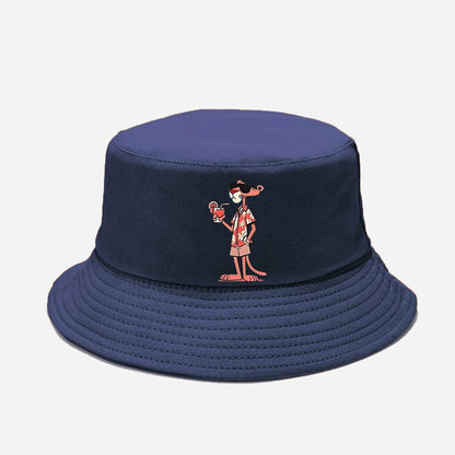 Pink Stylish Printed Outdoor Fisherman Hat