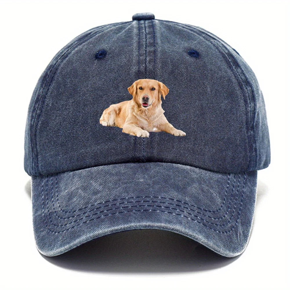 Golden Retriever Printed Hip Hop Baseball Cap
