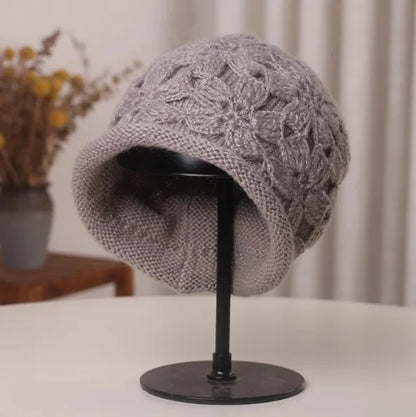 Handmade Double Layer Rolled Edge Knit Bucket Hat