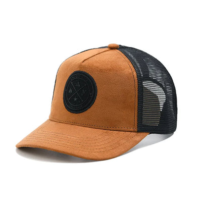 Unisex Embroidered Letter Patch Outdoor Baseball Cap