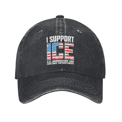 I Support ICE Trucker Adjustable Baseball Cap